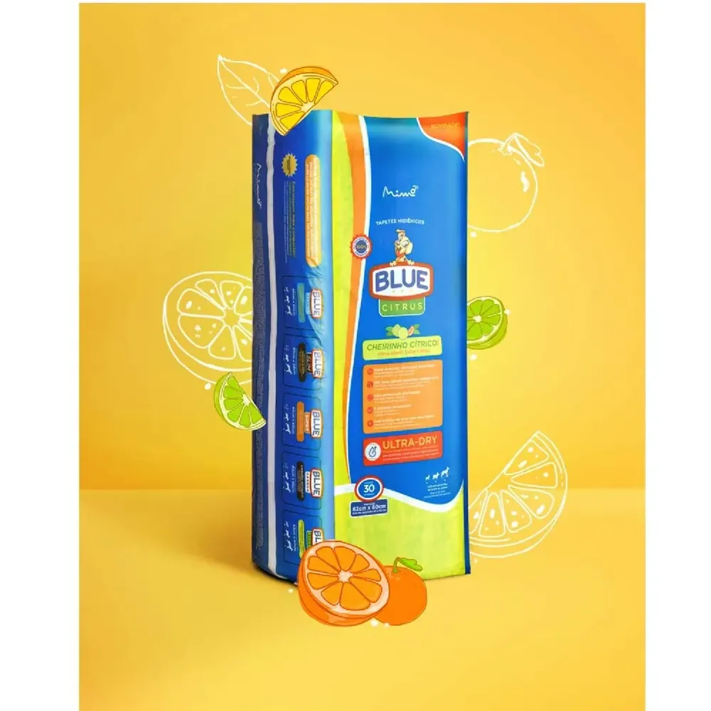Tapete Higiênico Blue Citrus 82x60cm para Cães — foto 3