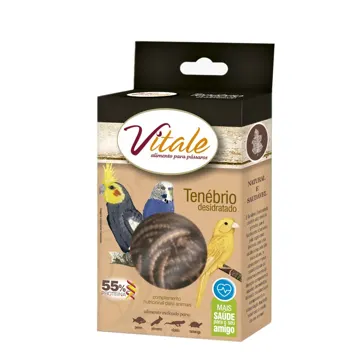 Tenébrio Desidratado para Pássaros, Peixes, Répteis e Tartarugas Vitale