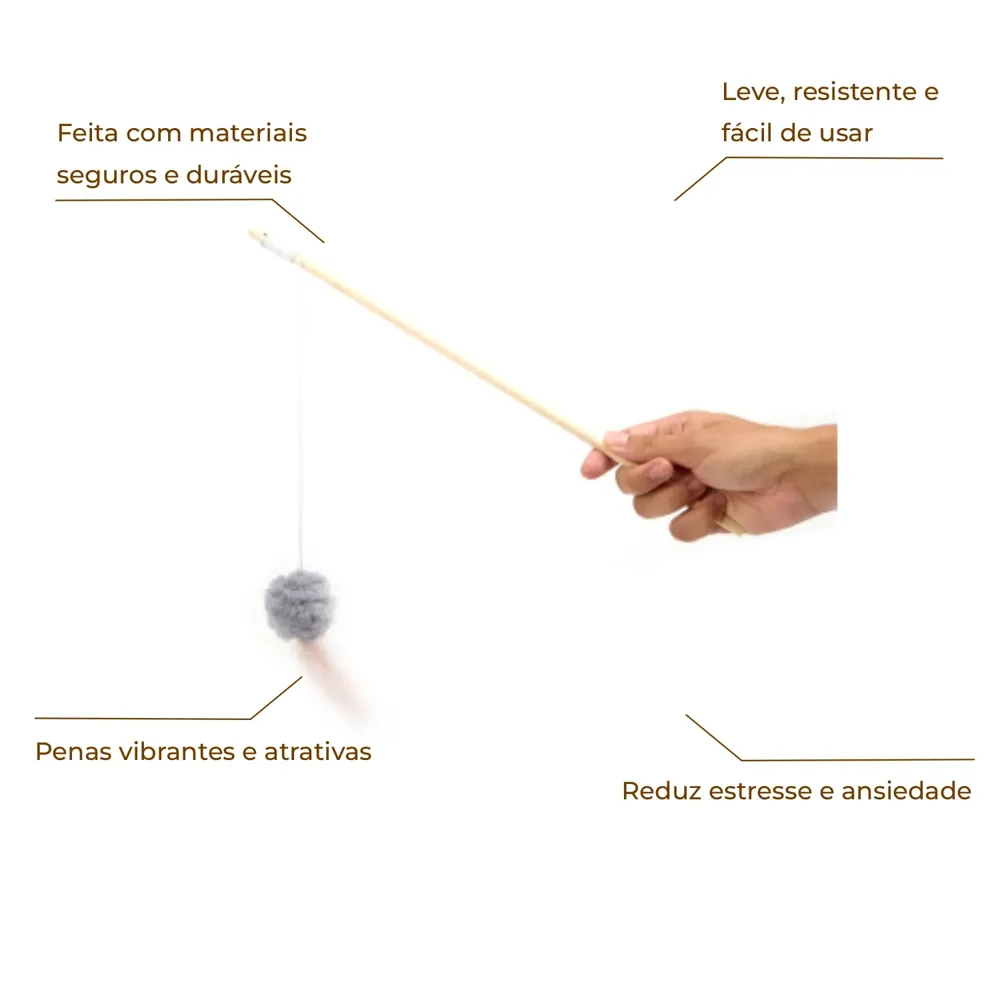 Varinha para Gatos com Bola e Pena Flicks — foto 2