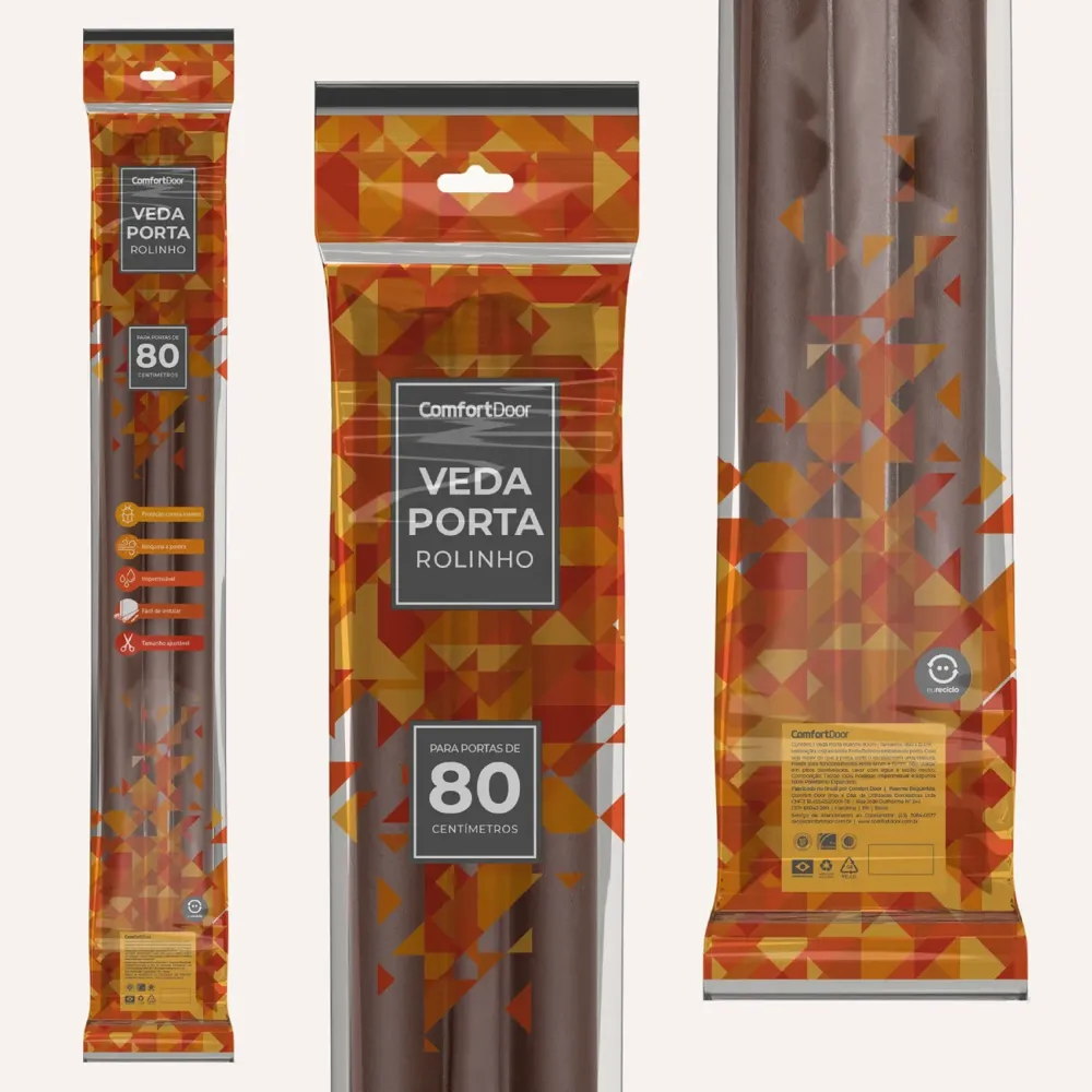 Veda Porta Rolinho Comfort Door Marrom — foto 2