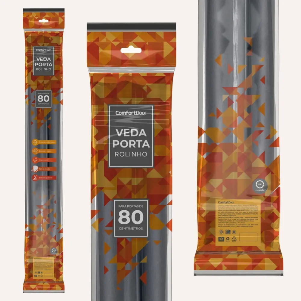 Veda Porta Rolinho Comfort Door Preto — foto 2