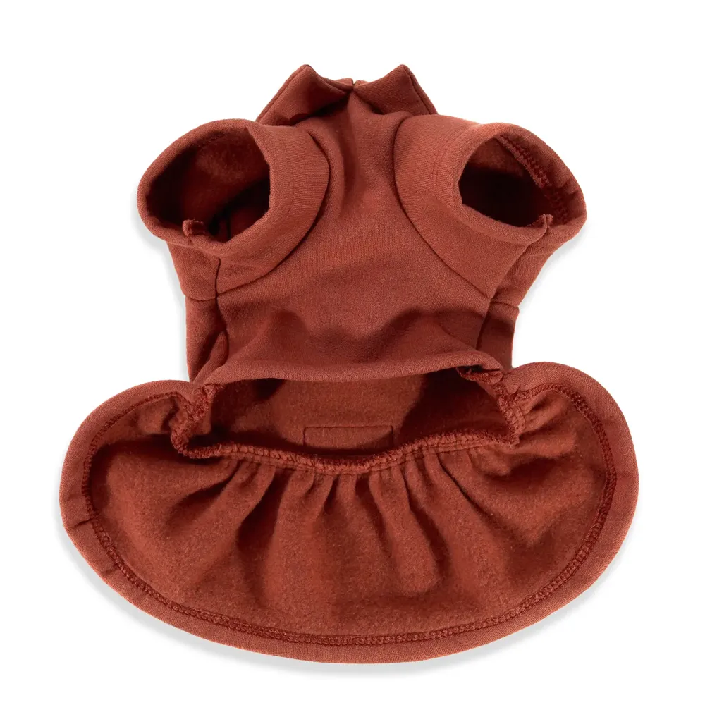 Vestido de Moletom Bichinho Chic Terracota — foto 2